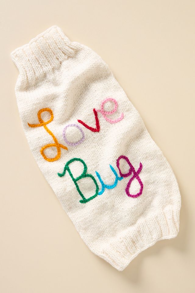Anthropologie Love Bug Valentine's Day Pet Sweater #1