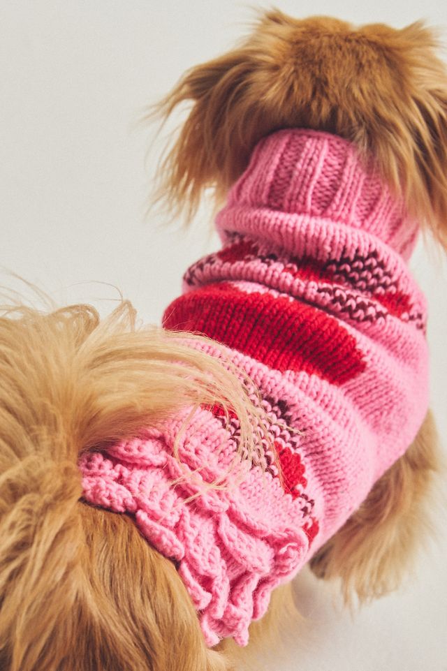 Valentine's Day Heart Pet Sweater #1