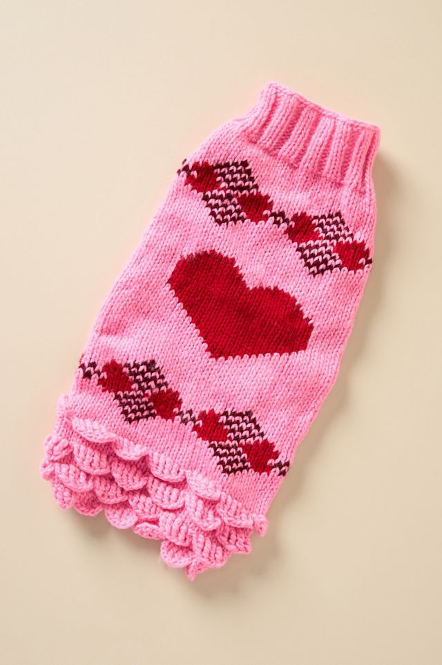 Valentine's Day Heart Pet Sweater #2