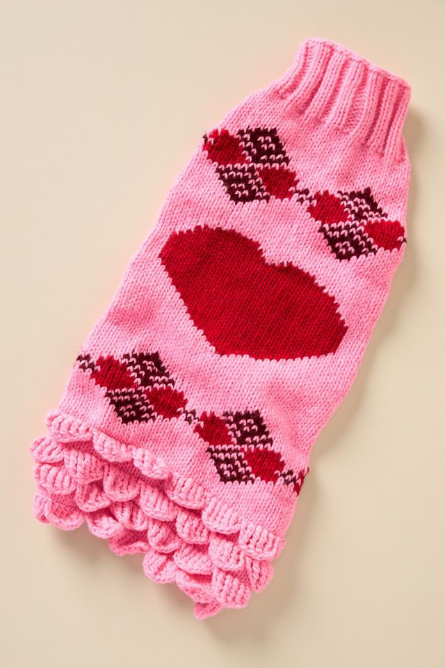 Valentine's Day Heart Pet Sweater #3