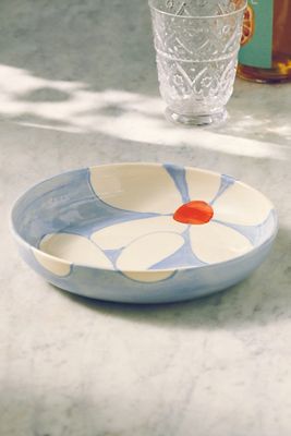 Rise And Shine Ceramics Rise And Shine Ceramic Pasta Bowl In Blue