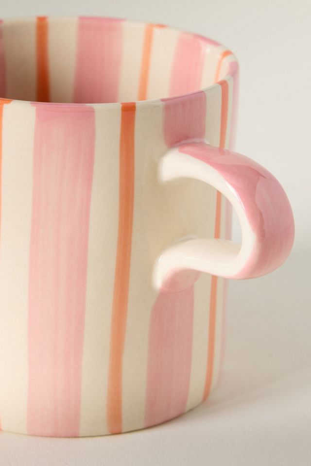 Creative Co-Op Daily Stripe Mug