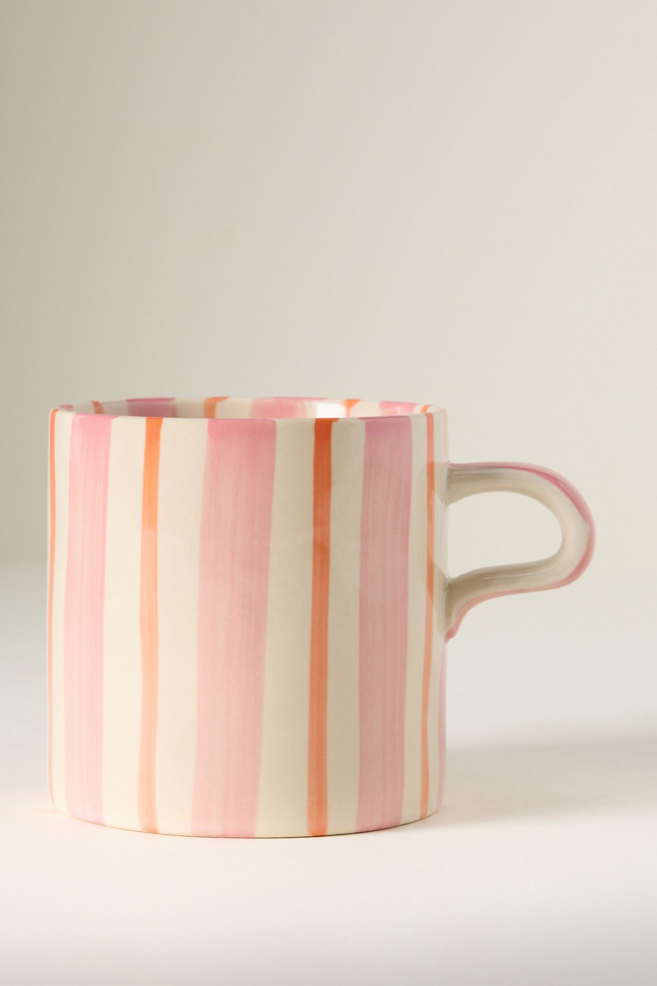 Daily Stripe Mug - PINK/ORANGE, Standard, One Size