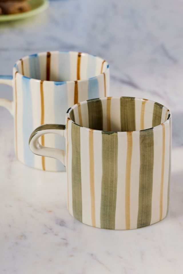 Creative Co-Op Daily Stripe Mug