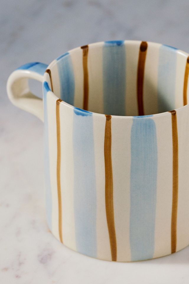 Creative Co-Op Daily Stripe Mug