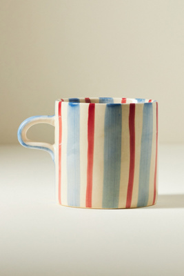 Anthropologie Daily Stripe Mug
