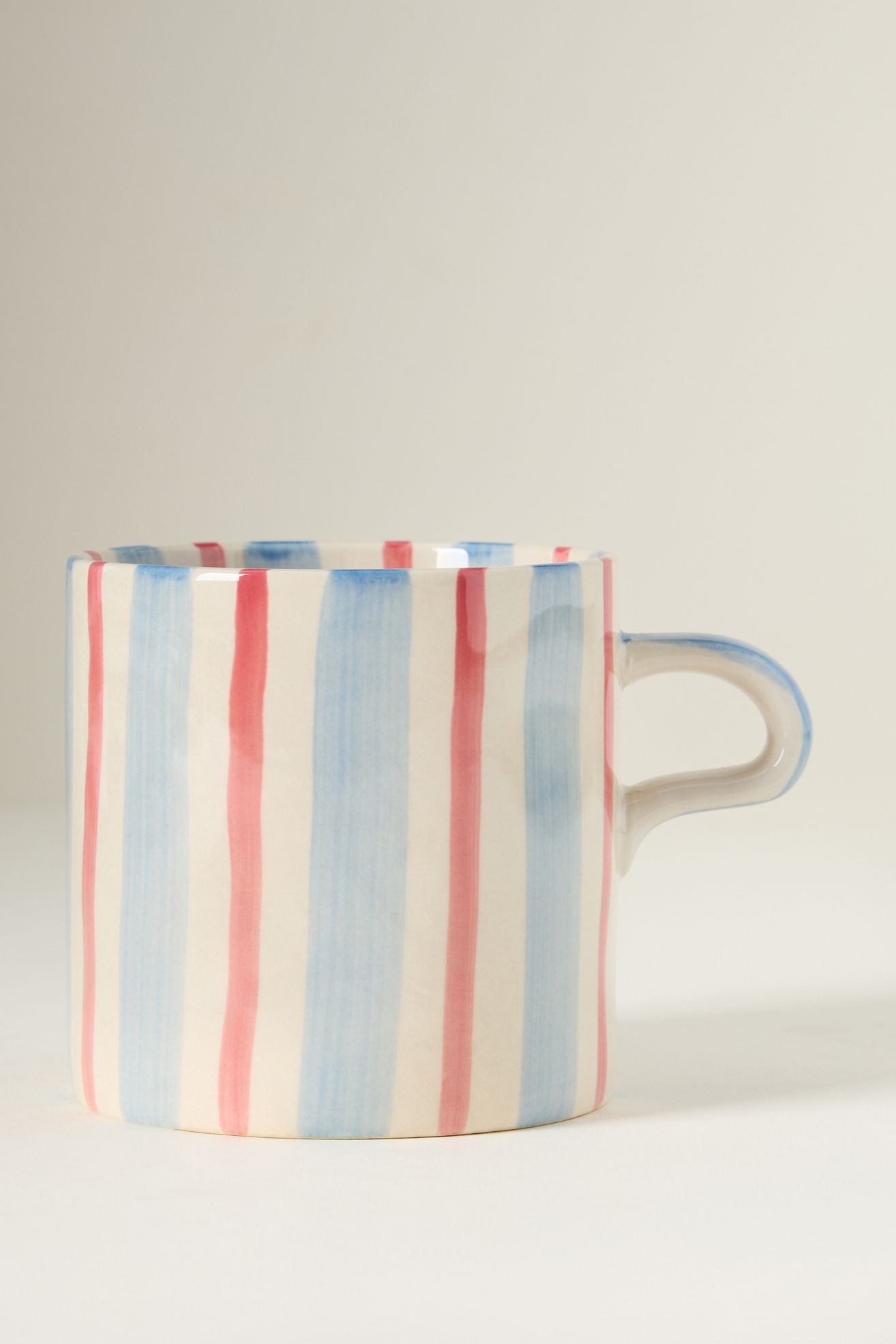 Daily Stripe Mug - Blue/Red, One Size