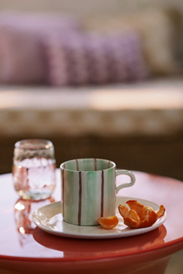 Anthropologie Daily Stripe Mug