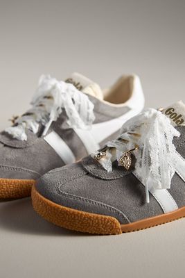 VELVET SHOE LACES GREY