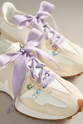 Shop By Anthropologie Shoe Charm & Laces Set In Purple