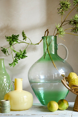 Terrain Handled Glass Vase, Large
