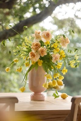 Handled Glass Vase, Medium