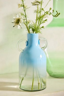 Handled Glass Vase, Small