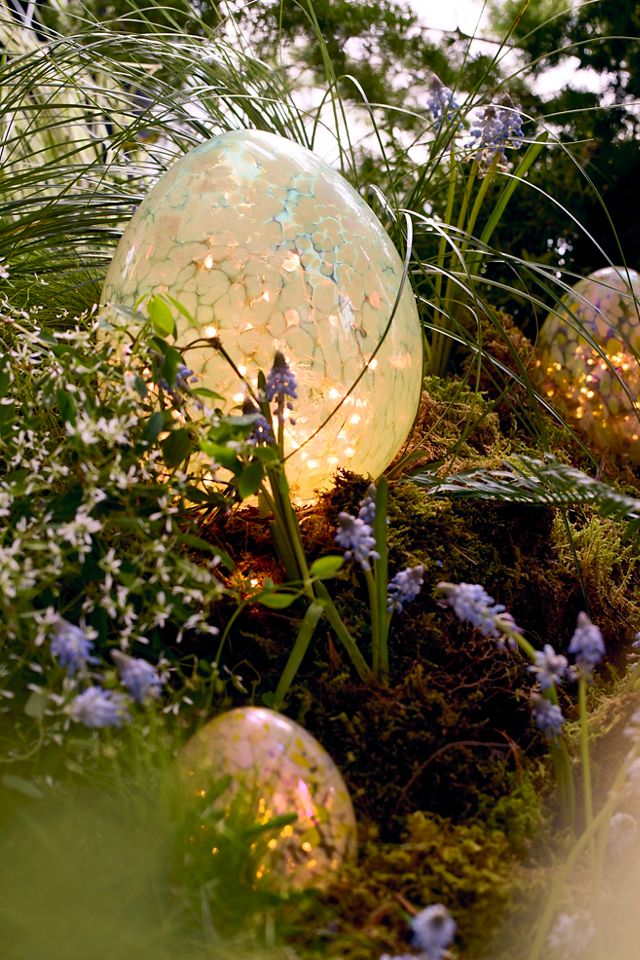 Confetti Luster Glass Egg, Large #2