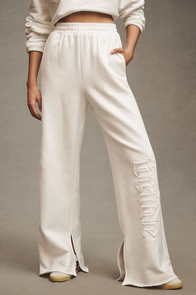 BRIDEMERCH Bride Wide-Leg Slit Sweatpants #1