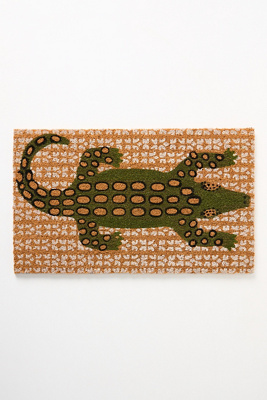 Alligator Coir Printed Doormat | AnthroHome