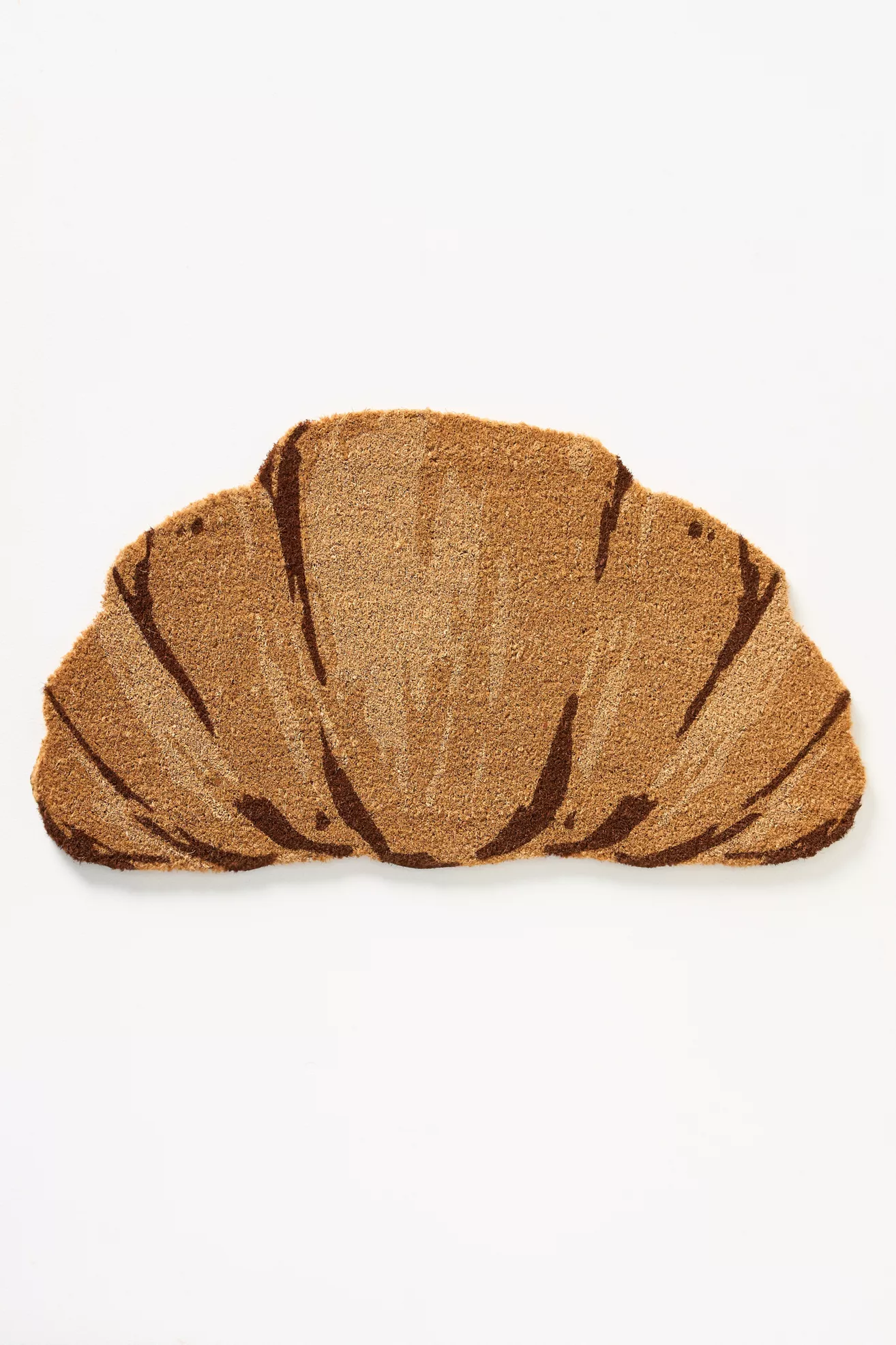 Croissant-Shaped Coir Printed Doormat