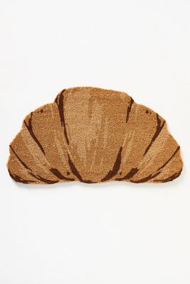 Croissant-Shaped Coir Printed Doormat