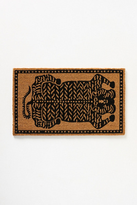Anthropologie Tibetan Tiger Coir Printed Doormat