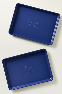 Great Jones Small Baking Sheets, Set Of 2 In Blue