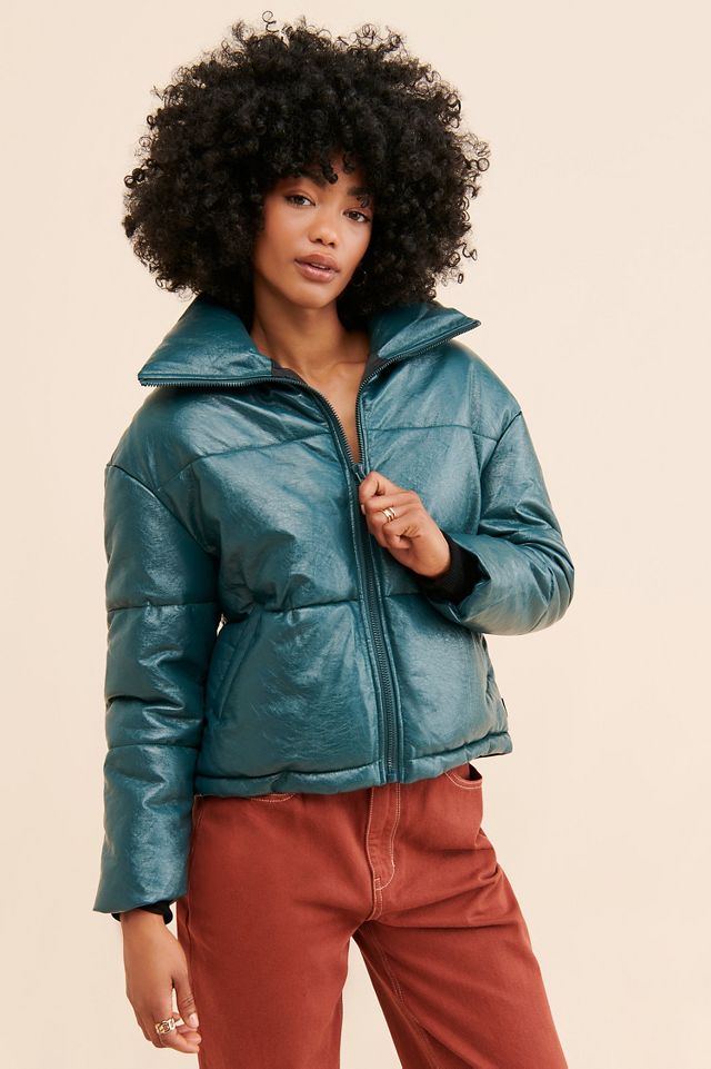 Apparis faux leather puffer online