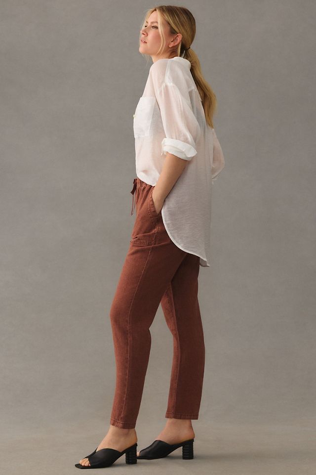 Pilcro Linen Drawstring Pants #3