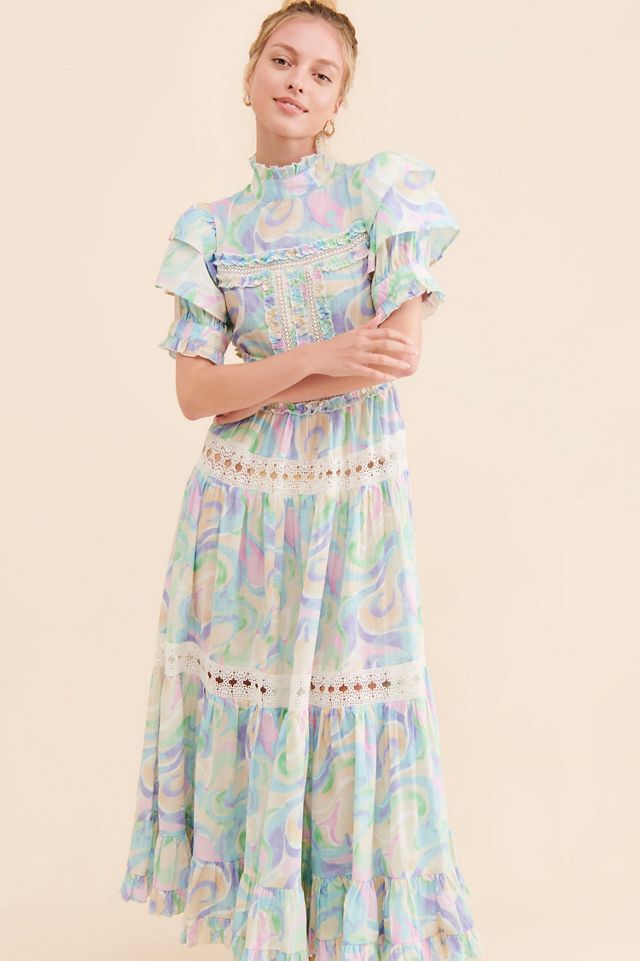 Love And Liberation Tiered Puff-Sleeve Maxi Dress #2