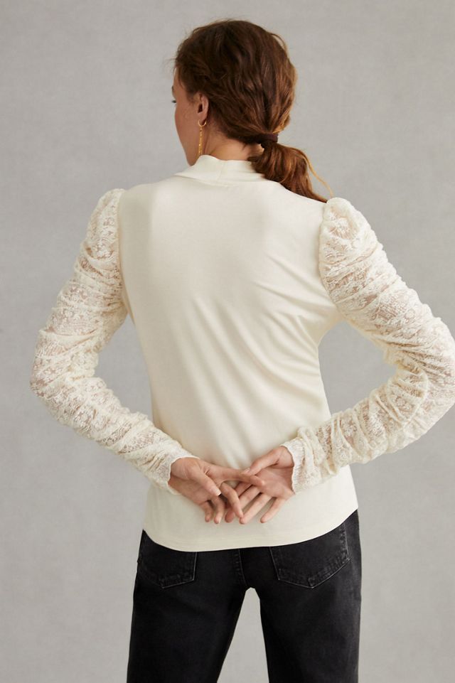 Design History Ruched Sleeve Blouse #1