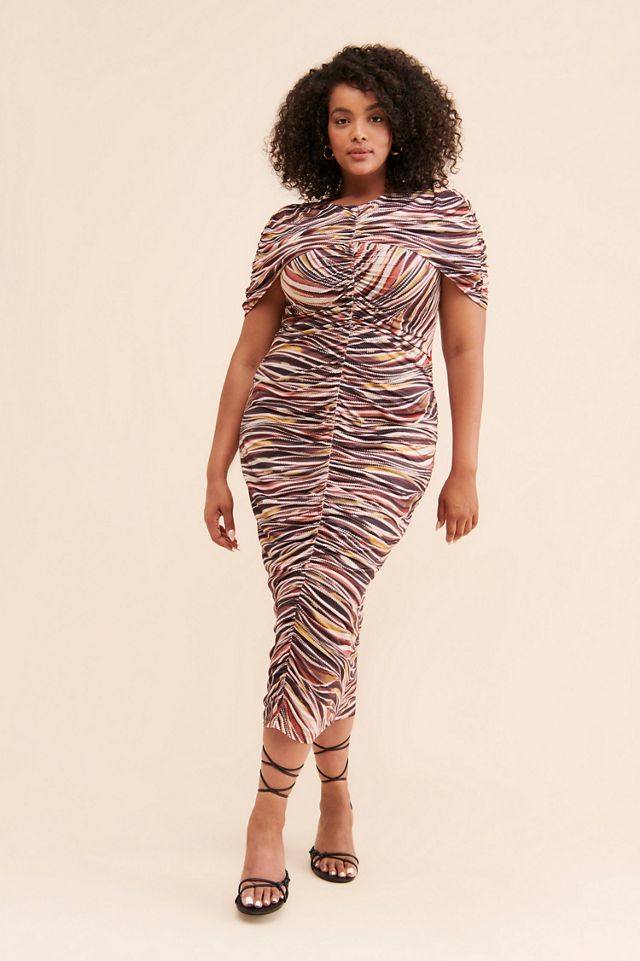 Eloquii Capelet Ruched Dress #3