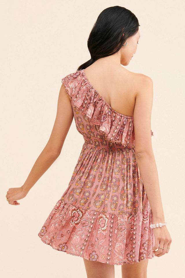 Gypsy Queen Paisley One Shoulder Mini Dress #1