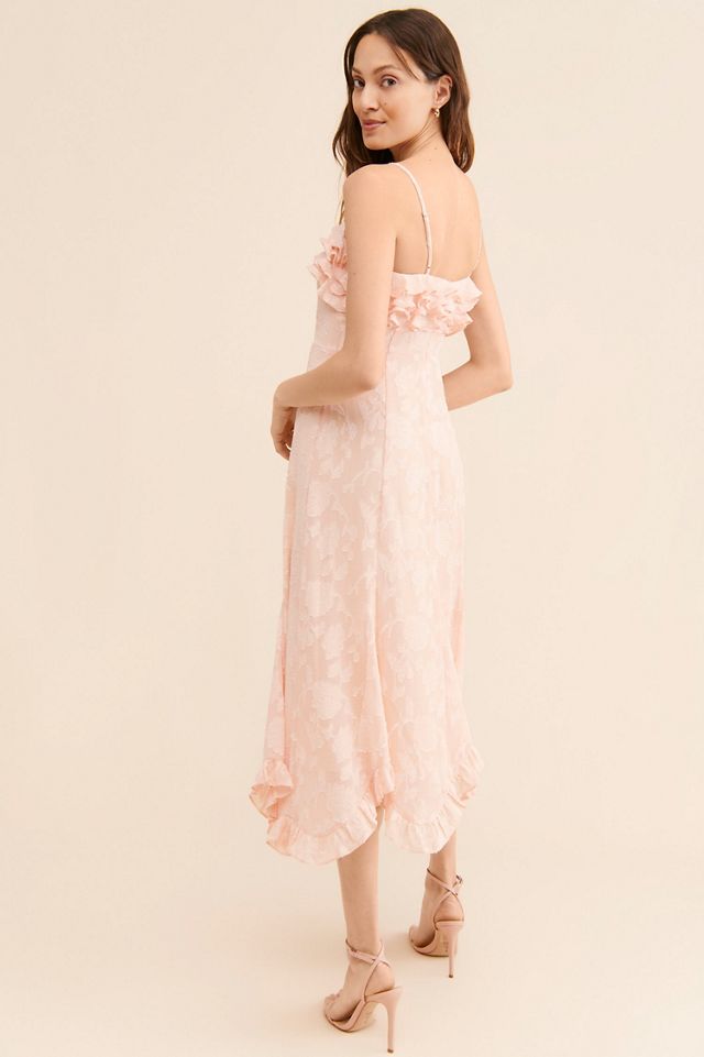 If By Sea Floral Ruffled Midi Dress #1