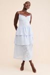 4SI3NNA Campbell Lace Tiered Midi Dress