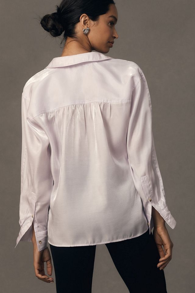 Pilcro Long-Sleeve Shine Blouse #1