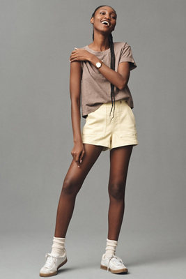 Pilcro The Kit Regenerative Cotton Shorts | Anthropologie