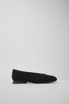 Camper Casi Myra Flat Shoe Black In Black