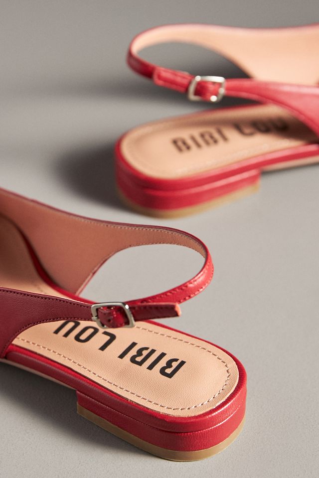 Bibi Lou Moto Slingback Flats #3