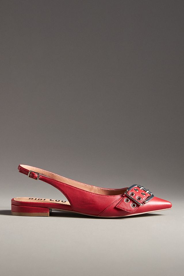 Bibi Lou Moto Slingback Flats #1
