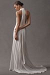Jenny by Jenny Yoo Jennifer Plunge Satin Wedding Gown