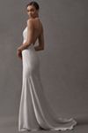 Jenny by Jenny Yoo Jennifer Plunge Satin Wedding Gown