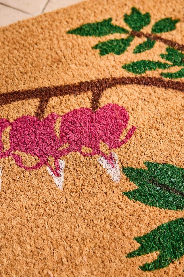 Bleeding Heart Coir Doormat #1