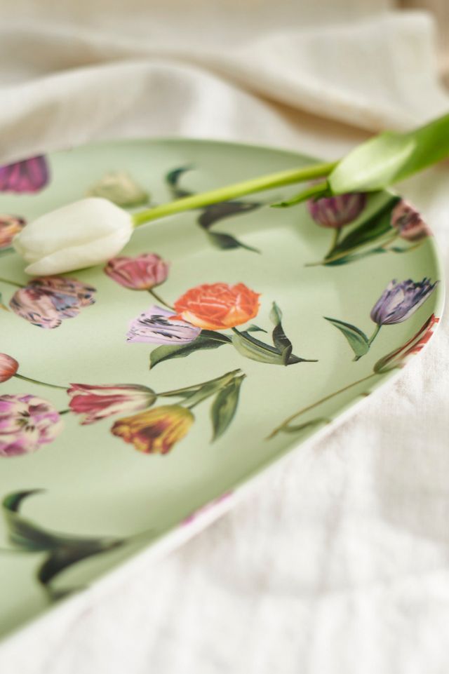 By Hope Floral Melamine Serving Platter #1