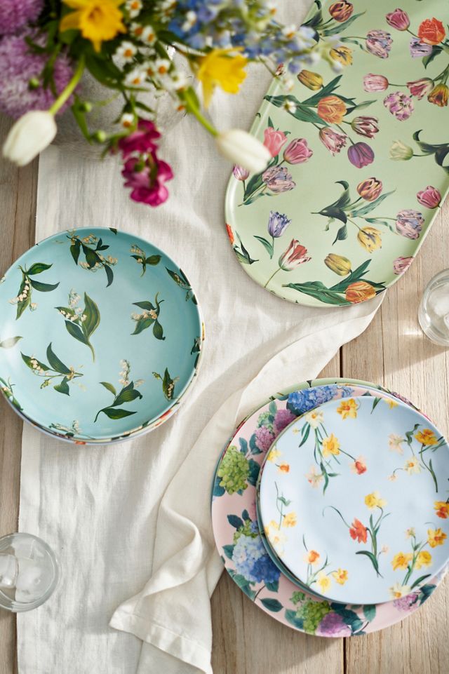 By Hope Floral Melamine Side Plates, Set of 4 | Terrain