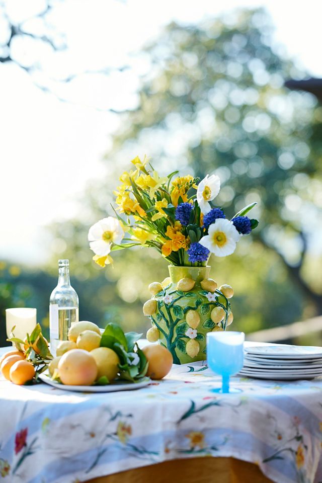 By Hope Daffodil Stripe Melamine Side Plates, Set of 4 #4