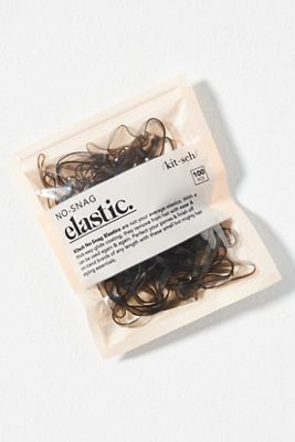 Kitsch No-snag Elastic Hair Ties, Set Of 100 In Brown