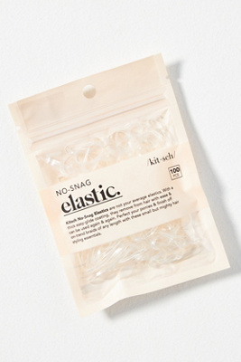Kitsch No-snag Elastic Hair Ties, Set Of 100 In Clear