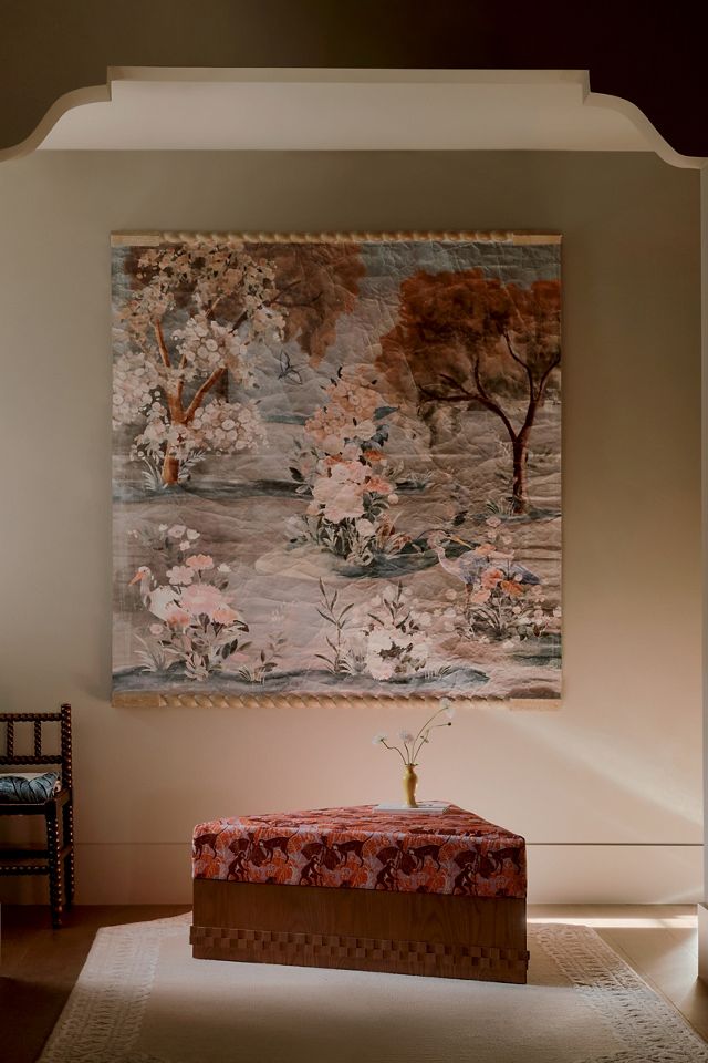 LALA Reimagined Velvet Ottoman #1