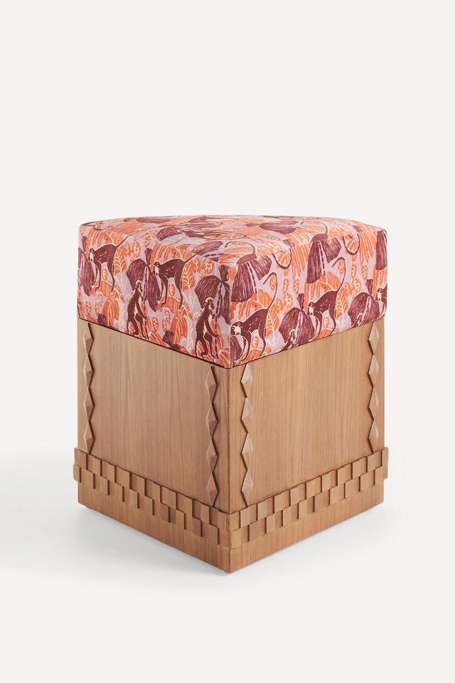LALA Reimagined Velvet Ottoman #4