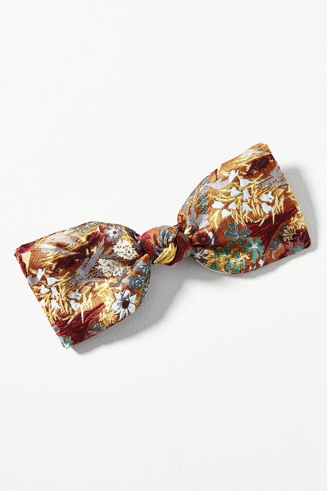 Lele Sadoughi Brocade Paloma Bow Barrette | Anthropologie