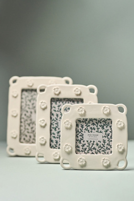 Anthropologie Josi Tulipiere Stoneware Picture Frame