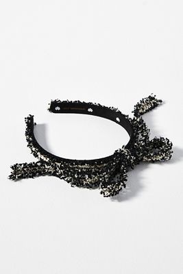 LELE SADOUGHI TWEED BARDOT HEADBAND 